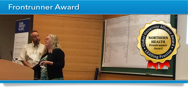 GUA Award Banner - Frontrunner Award - Northern Health GUA Award Banner - Frontrunner Award - Northern Health